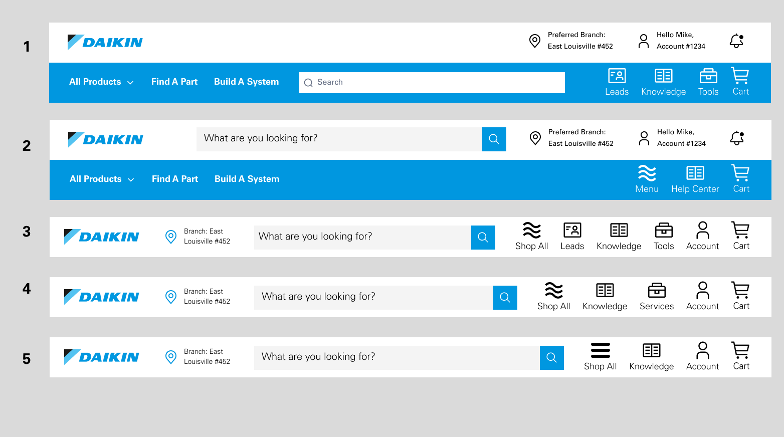 Menu options exploration